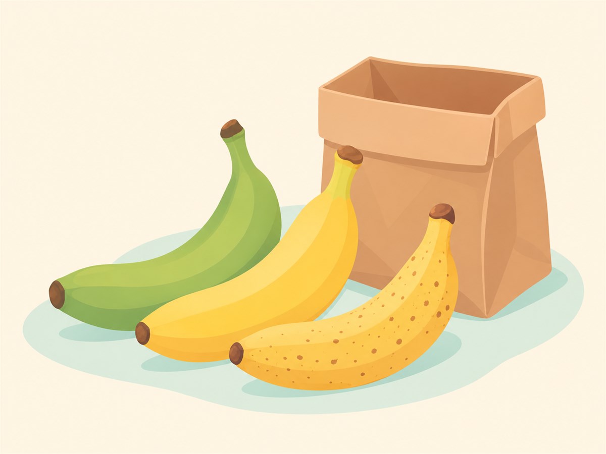 Fruitvolk-illustratie met bananen